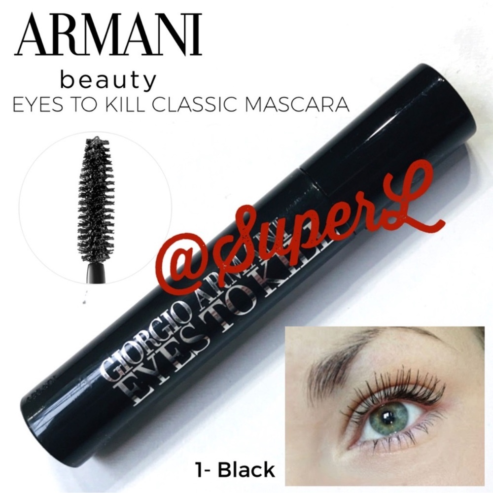 2/$15 NEW Giorgio Armani Eyes to Kill Mascara Intense Black